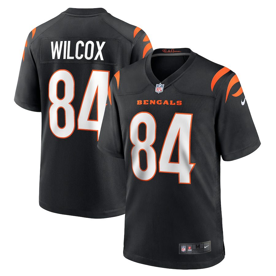 Men Cincinnati Bengals 84 Mitchell Wilcox Nike Black Player Game NFL Jersey